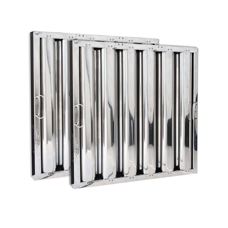 Kleen-Gard Stainless Steel Commercial Kitchen Hood Filter, Range Hood Baffle Grease Filter for Restaurant Kitchen Exhaust Hoods, 20x20x2 | Actual Size: 19.5 x 19.5 x 1.88 inches | (Pack of 2) - Image 1