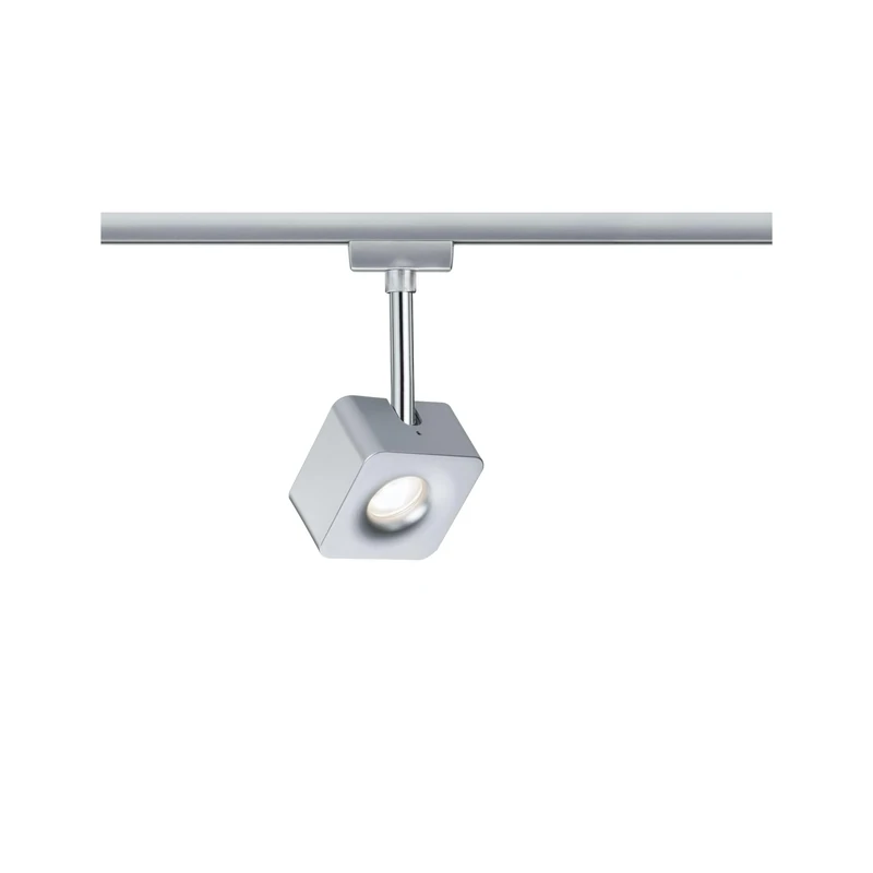 Paulmann 95510 Cube URail LED Individual spot 540lm 8W 2700K dimmable 230V Chrome matt, Chrome Rail System