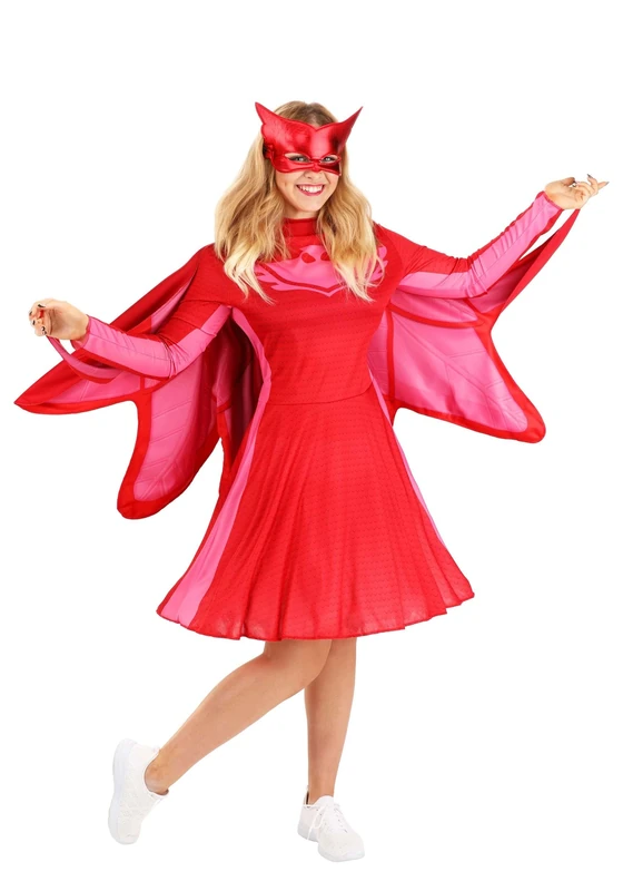 Disguise 15212N Owlette Classic Adult Costume Sized, Red, S
