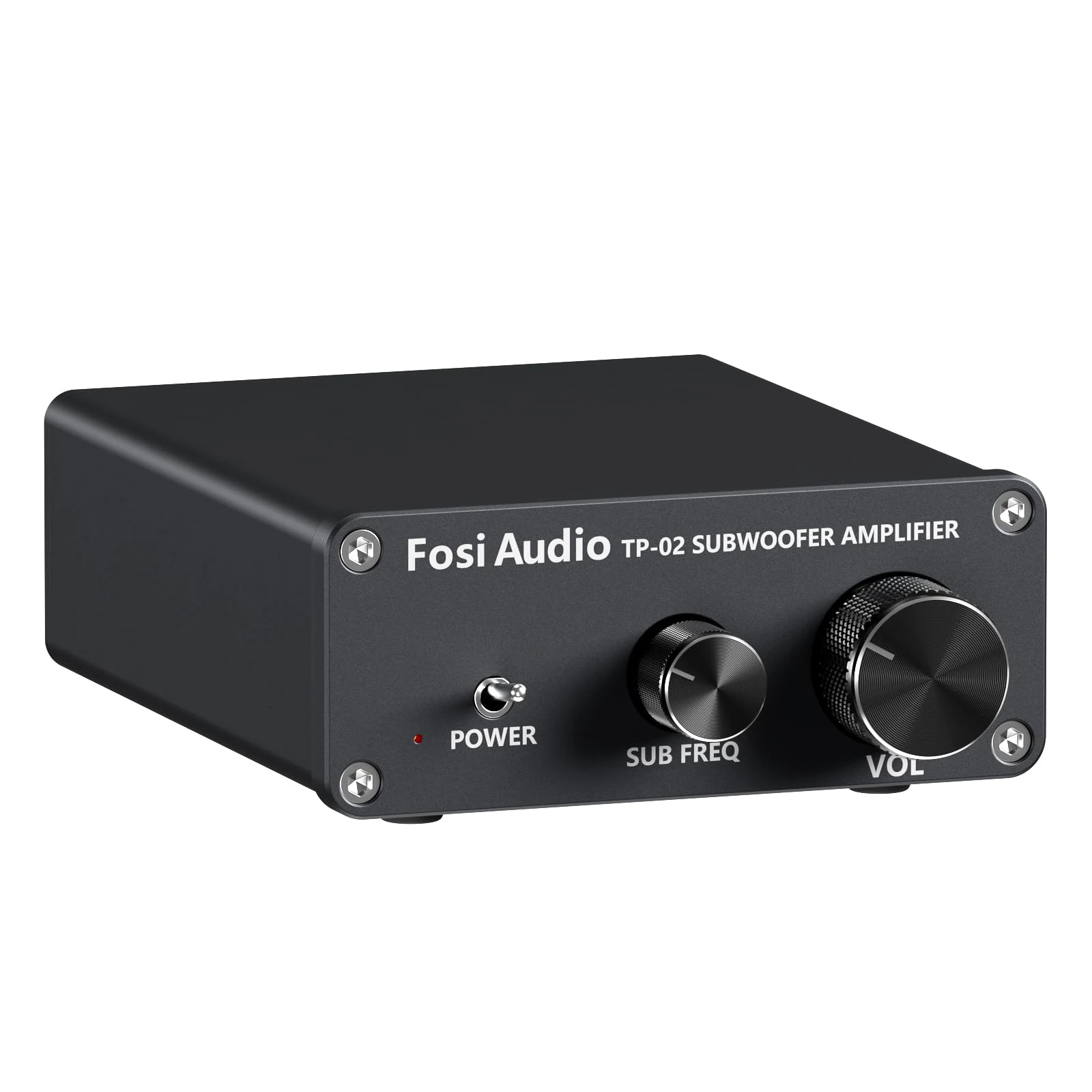 Fosi Audio TP-02 Subwoofer Amplifier Home Audio, Mini Bass Amp Mono Subwoofer Amp, with TDA7498E Chip 220W Volume and Frequency Control, for Powered Passive Subwoofers Bass Shakers
