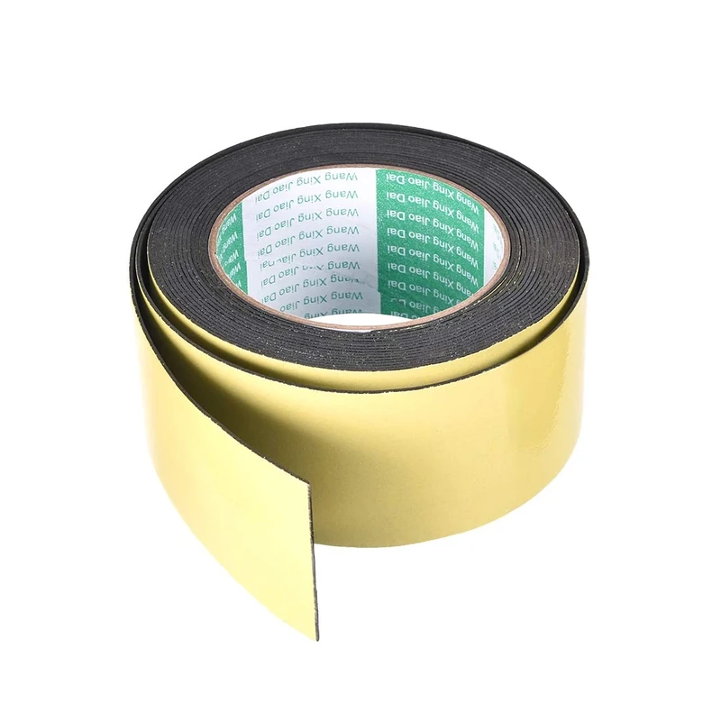 sourcing map Sealing Foam Tape 50mm Wide 1mm Thick 5m/16.4ft Long, Self Adhesive Weather Strip for Window Door Insulation