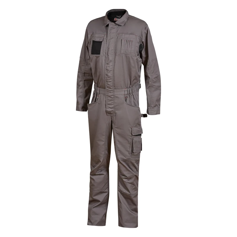 Upower | Tuta Intera CRISP, con Chiusura Centrale Zip Bi-Direzionale e Pattina con Velcro, Tasche Multifunzionali e Rinforzi, 60% Cotone 40% Poliestere - Image 1