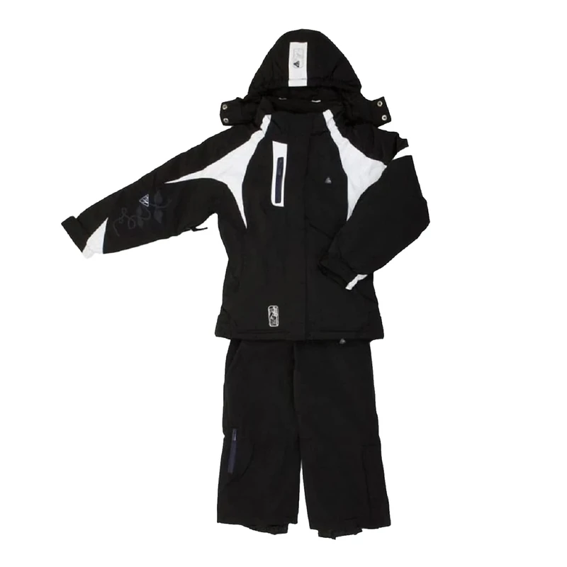 Peak Mountain Ginga/Nh/A Girls' Jumpsuit, Girls', GINGA/NH/A, Black, FR : L (Taille Fabricant : 16)