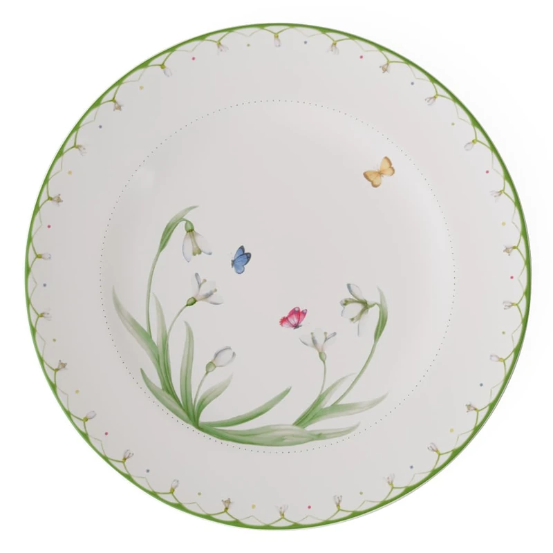 Villeroy & Boch – Colourful Spring Plate 32 cm, Dishwasher Safe, Microwave Safe, Easter Decorations Home, Easter Gifts for Adults, Dinner Plate Large, Dinnerware, Tableware, Premium Porcelain