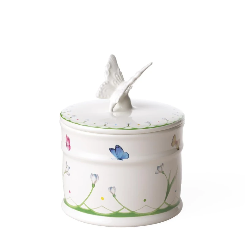 Villeroy & Boch Colourful Spring Tin, 14 cm, Porcelain, White/Coloured