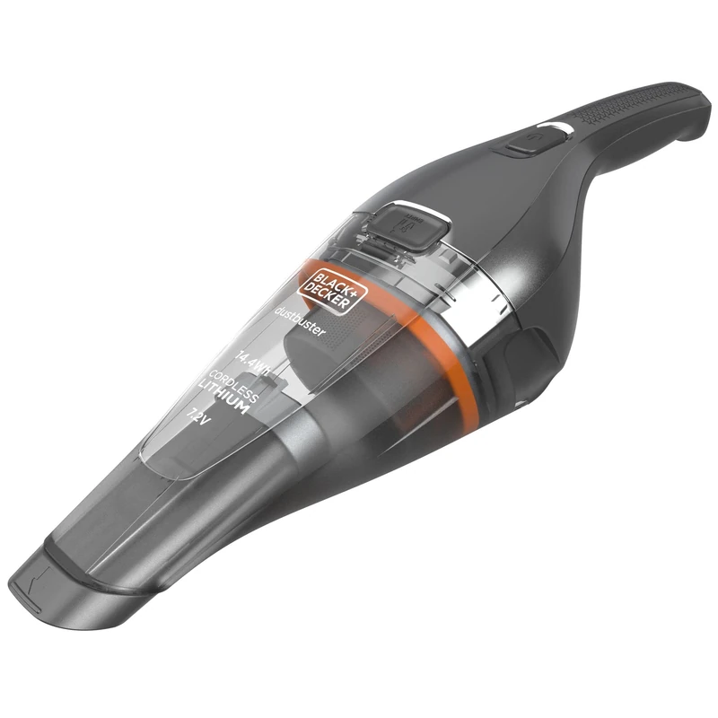 Black+Decker NVC220WC-QW NVC220WC Handheld Vacuum Cleaner Wireless 15.5 Airwatt, 385 ml Bowl Capacity, Charging Station, Metallic Grey