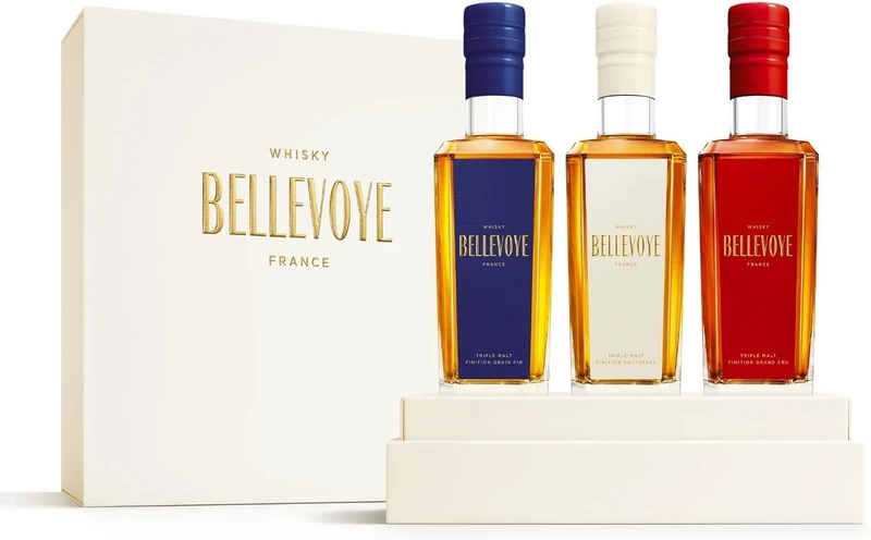 BELLEVOYE - Triple Malt Whisky - Discovery Whisky Tasting Set - 3 x 20 cl of French Whisky