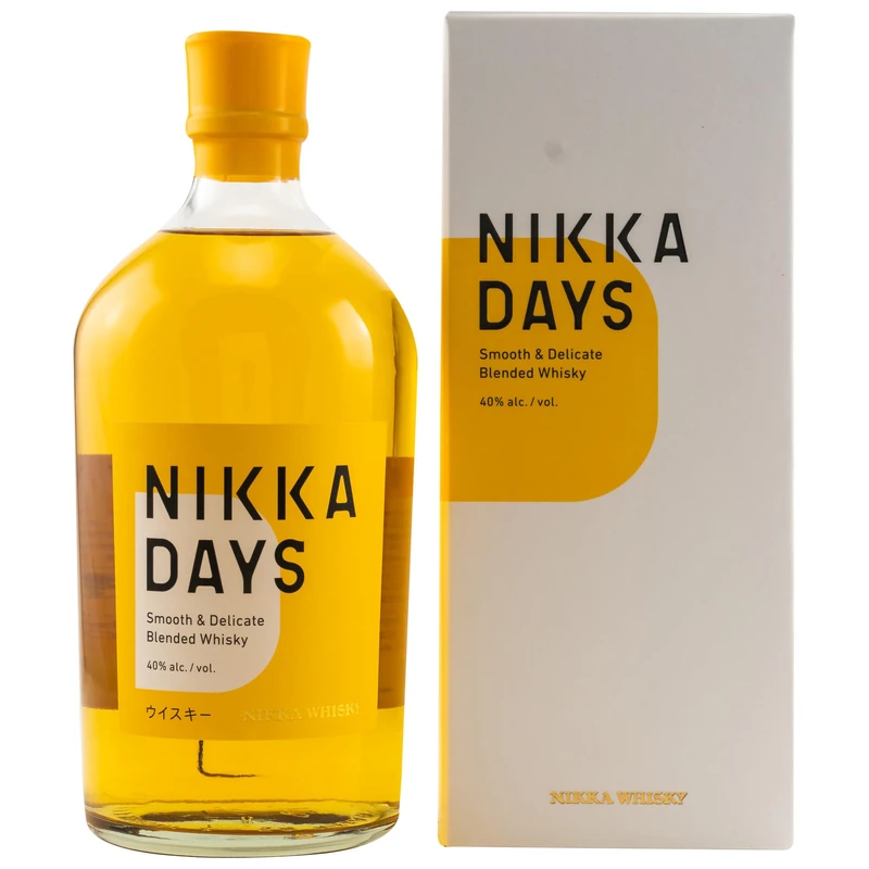Nikka Days Blended Japanese Whisky | 70 cl | 40 percent | Fresh, Fruity and Floral | Enjoy in cocktails or Highballs | Perfect for Gifting