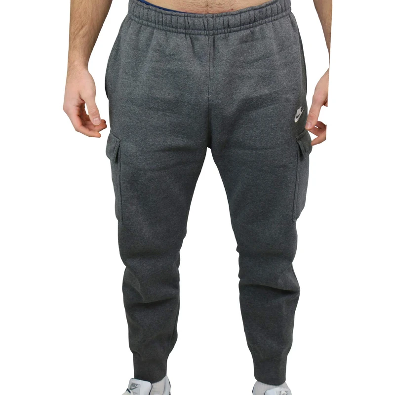 Nike CD3129-071 M NSW Club Pant Cargo BB Pants Men's Charcoal Heathr/Anthracite/White S