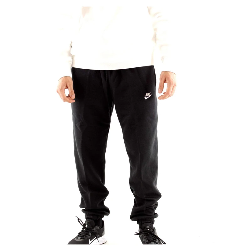 NIKE Men's Sportswear Club Fleece Pants, Black/Black/White, L UK