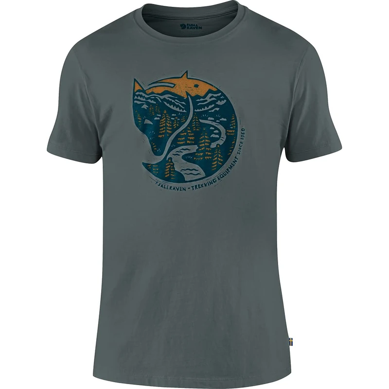 Fjallraven Men's Arctic Fox T-shirt M T Shirt, Dusk, L UK