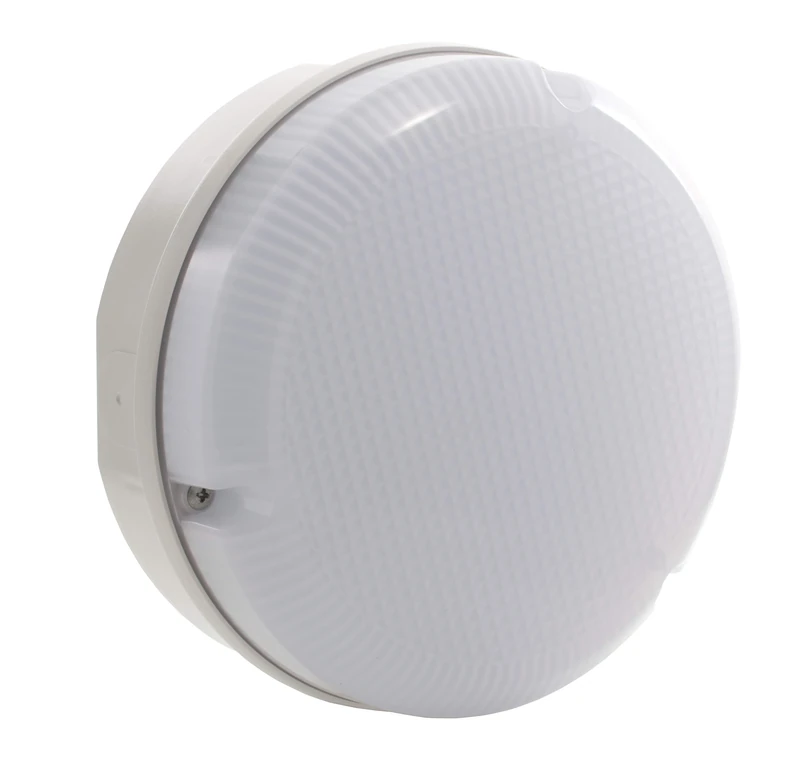 Luceco LED Mosi Bulkhead Round 290 mm 1150LM 12W IP65 4000K White Emergency Microwave