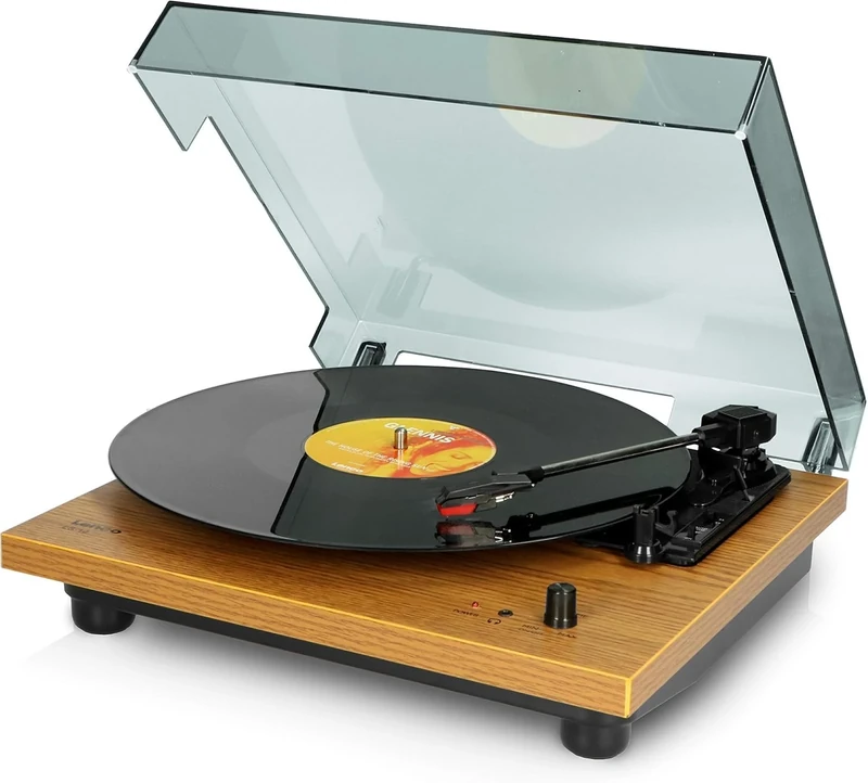 Lenco Record Player LS-10 - Turntable with Integrated Speakers
