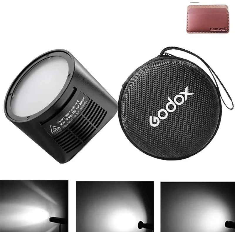 Godox H200R, AD200 Round Head Flash Extension, 200W Strong Power, Natural Light Effects, Lightweight and Portable Spiral Flash for Godox AD200,AD200Pro Pocket Flash Strobe
