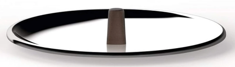 Alessi PU200/24 edo Lid with knob, Stainless Steel, Steel,Brown