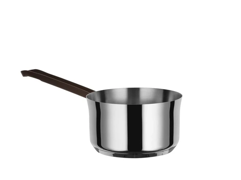 Alessi edo Long-Handled Saucepan, Ø 16, Steel,Brown