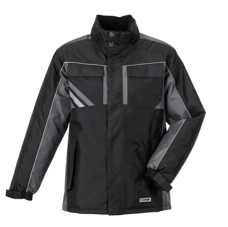 Planam Highline 2720 Men's Winter Jacket Black Slate Zinc Size XS
