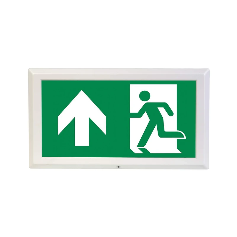 Luceco Tempus Maintained Exit Box, Upward Legend - Image 1