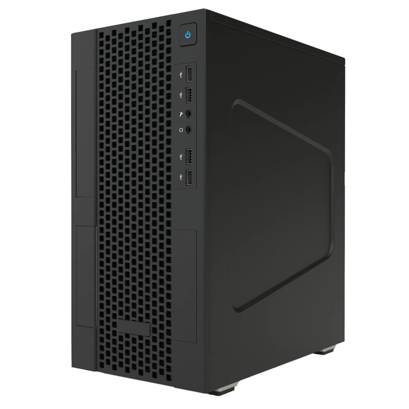 Itek SMALLCOM-P Case Mini Tower, mATX, USB3, 2XUSB2, Type-C, Mesh, Black