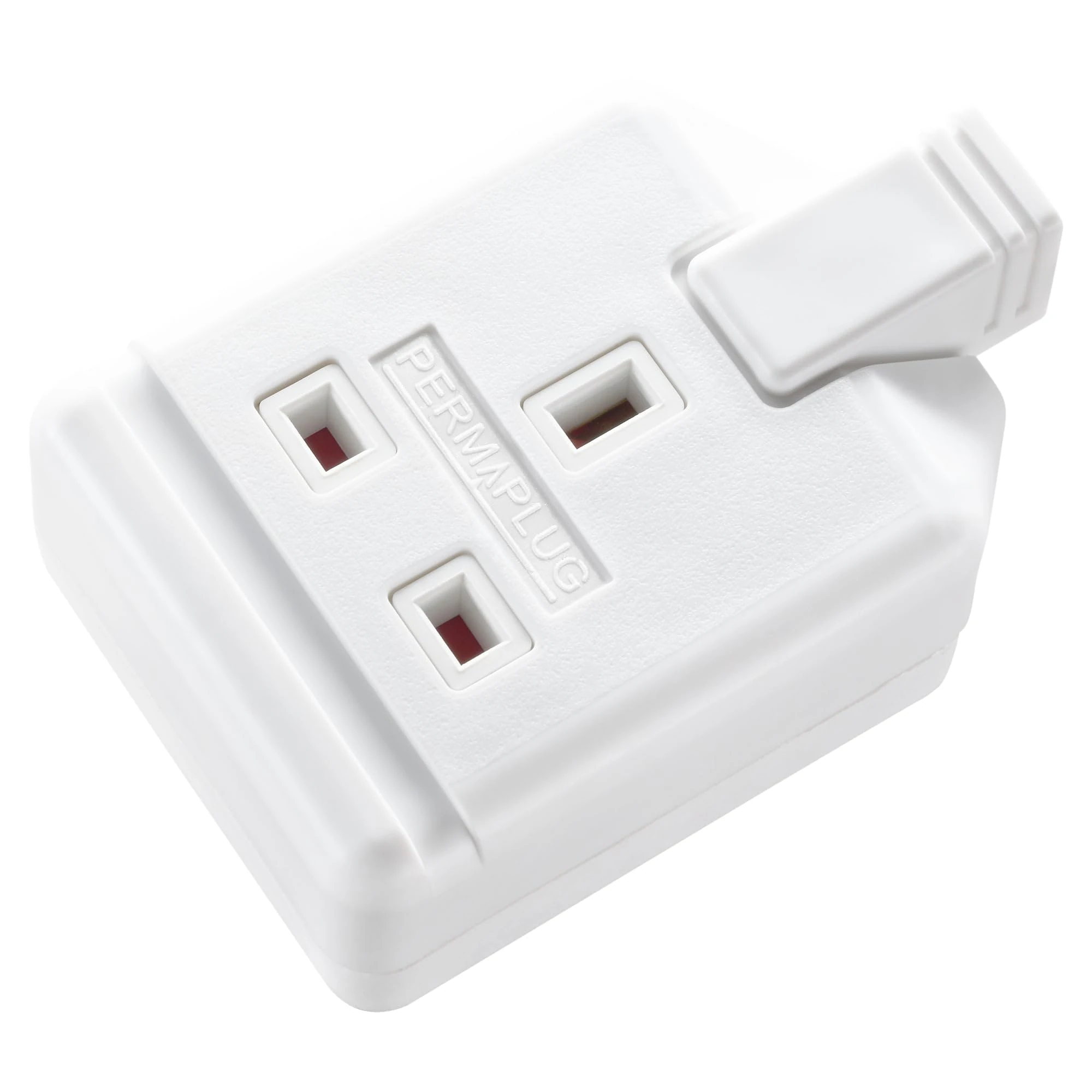 Masterplug Heavy Duty Single Socket Trailing Socket, without Plug and Cable, White
