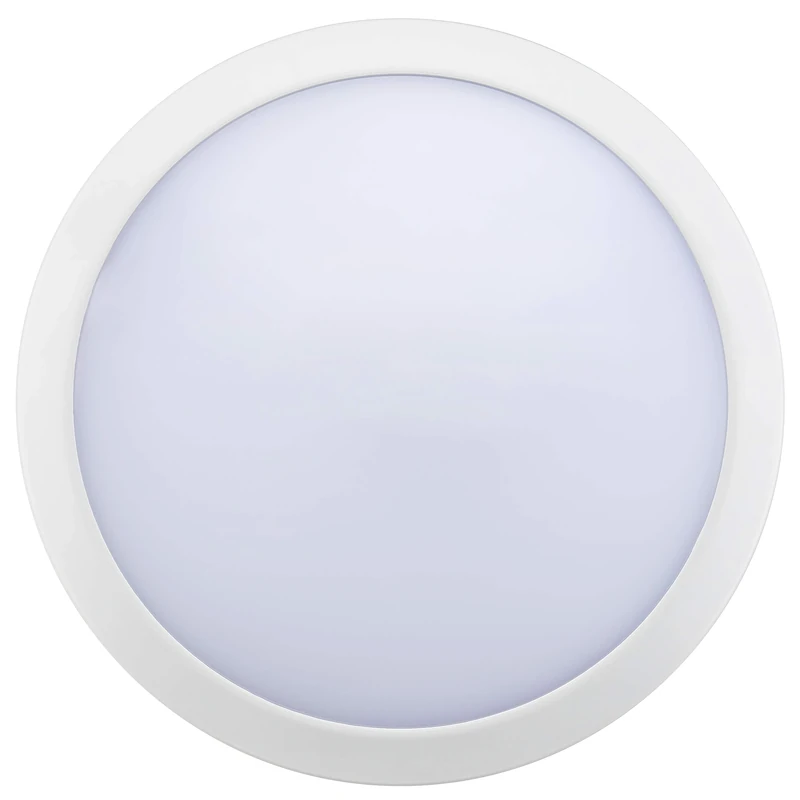 Luceco LED Atlas Bulkhead 32 cm, 24 Watts, Emergency Driver and Microwave Sensor, White