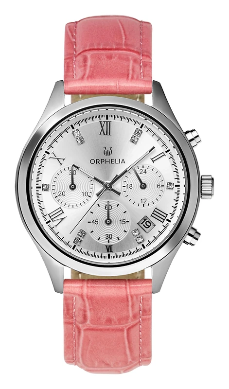 Orphelia Womens Quartz Watch, Chronograph Display and Leather Strap OR31801