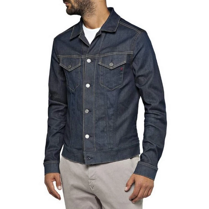 Replay Men's Mv842k.000.661 403 Denim Jacket, Blue (Dark Blue 7), X-Small - Image 1