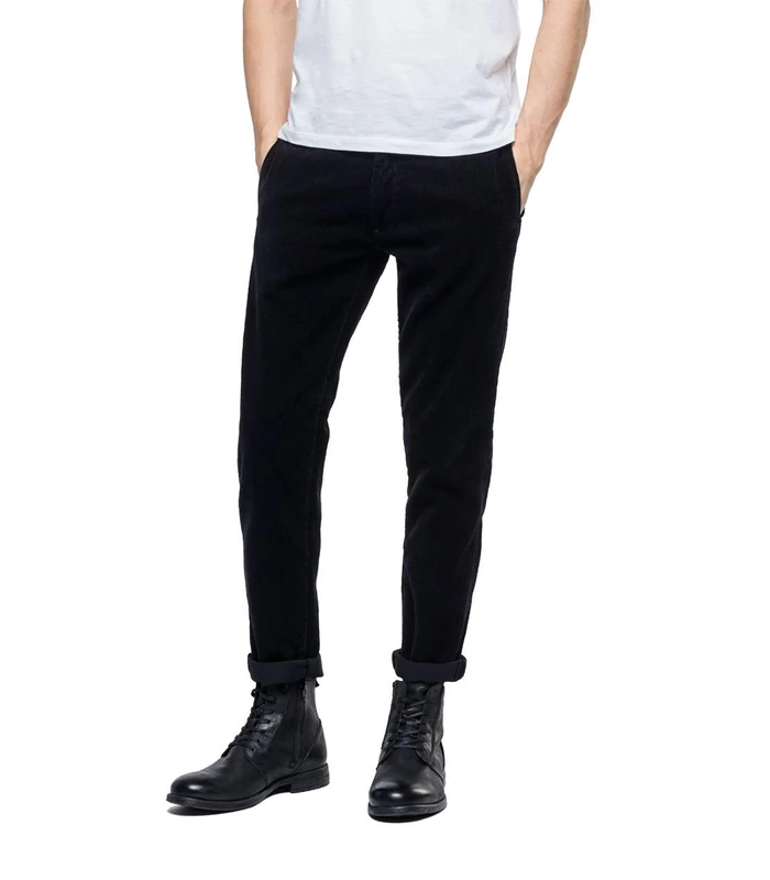 Replay Men's M9650 .000.83434 Trouser, Black (Black 98), 29W 30L UK
