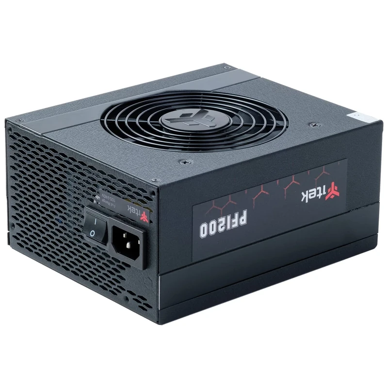 Itek PC Power Supply ITPSEPF1200 EVO - 1200 Watt, FDB 120 mm, Active PFC Protection, 80 Plus Platinum Certification, Modular Free Plug, Japanese Capacitors, DC/DC
