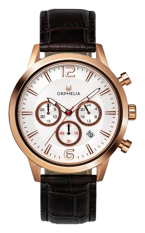 Orphelia Mens Chronograph Quartz Watch with Leather Strap OR81804