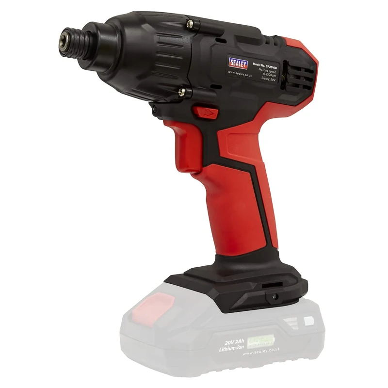 Sealey 20V SV20 Series 1/4" Hex Drive Impact Driver - Body Only - CP20VID