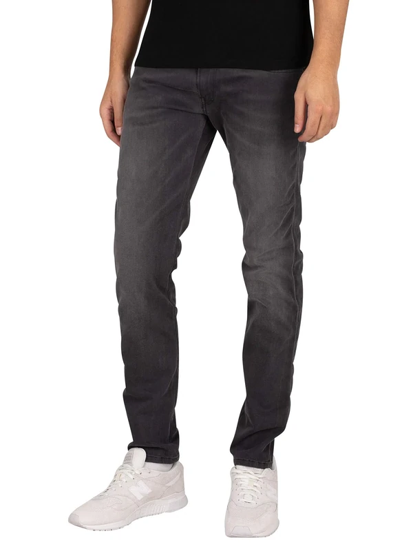 REPLAY Men's Anbass Slim Jeans, 096 Medium Grey, 27W / 32L