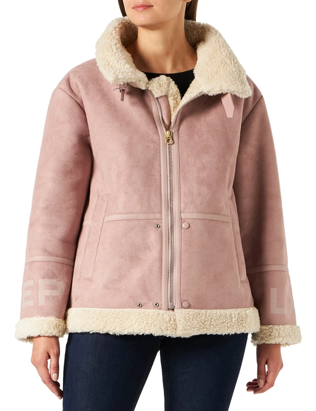 REPLAY Women's W7533 .000.83506 Jacket, Pink (Pink Salt 560), L
