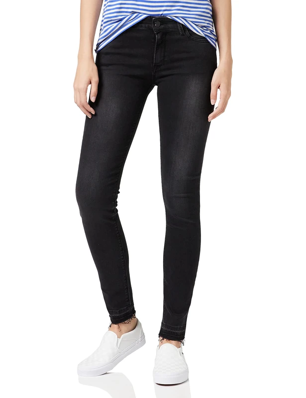 REPLAY Women's Luz High Waist Skinny Jeans, Grey (Dark 97), L30 (Manufacturer Size: 24) - Image 1