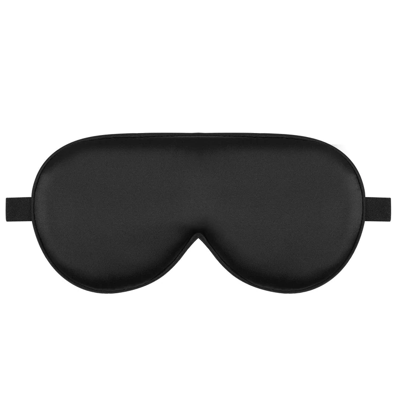 ALASKA BEAR 100% Mulberry Silk Sleep Mask - Black - Image 1