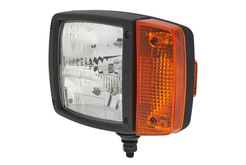 HELLA 1SA 996 120-011 Halogen-Headlight - 12V - mounting - Hardened diffusing lens - Lens Colour: Yellow - Plug: AMP - Left Front