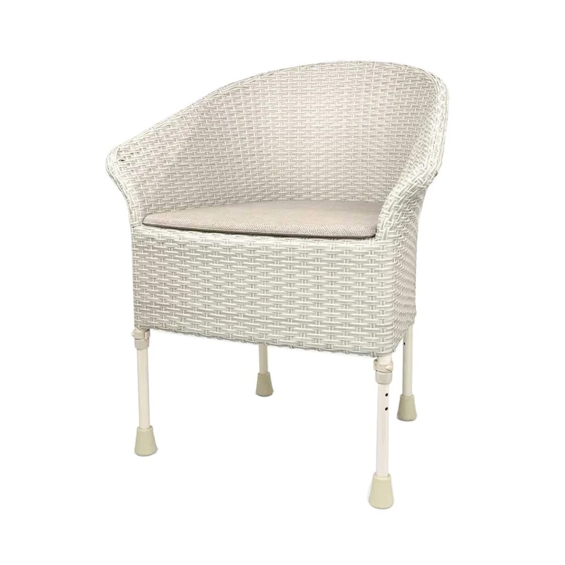 NRS Healthcare Walton Height Adjustable Commode Chair, Grey