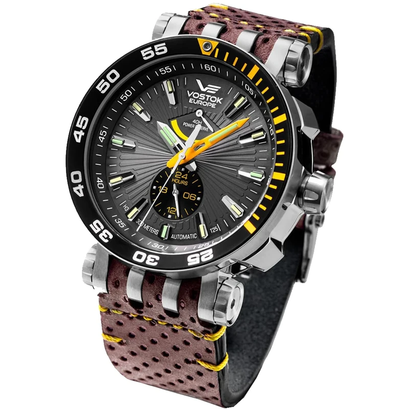 Vostok Europe Unisex's Analogue Automatic Watch with Leather Strap 575A539