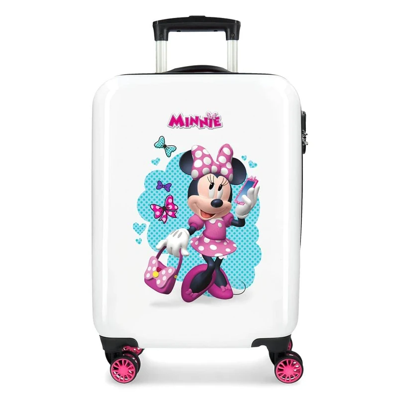 Disney Minnie Good Mood Multicoloured Cabin Suitcase 34 x 55 x 20 cm Rigid ABS Combination Lock 32 Litre 2.5 kg 4 Double Wheels Hand Luggage