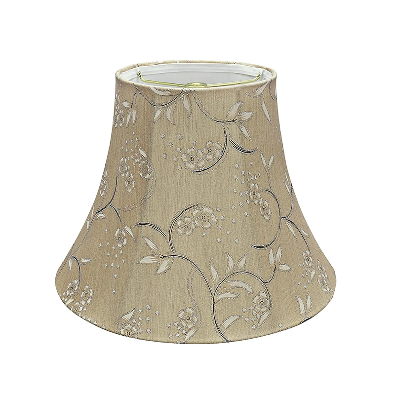 Aspen Creative 30163 Transitional Bell Shape Construction Light Gold, 12" Wide (6" x 12" x 9-1/2") Spider LAMP Shade,