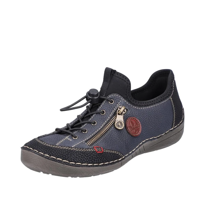 Rieker 52563-00, Women’s Loafers, Blue (Schwarz/Pazifik/Wine/Schwarz 00), 7.5 UK (41 EU)