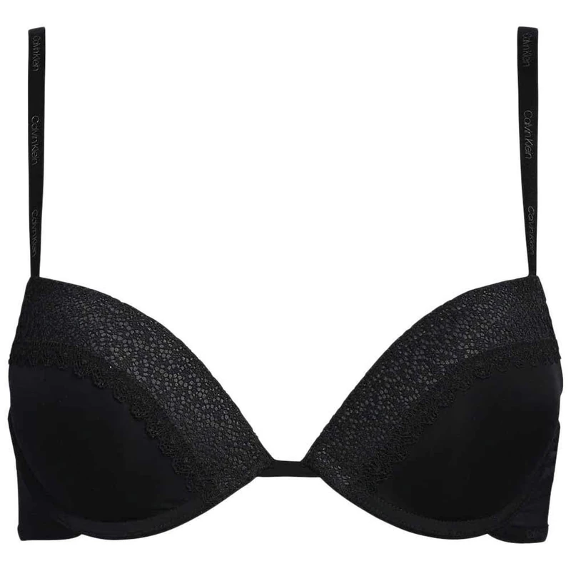 Calvin Klein Women's Push Up Plunge 000qf5145e Push-Up Bras, Black (Black), 36C