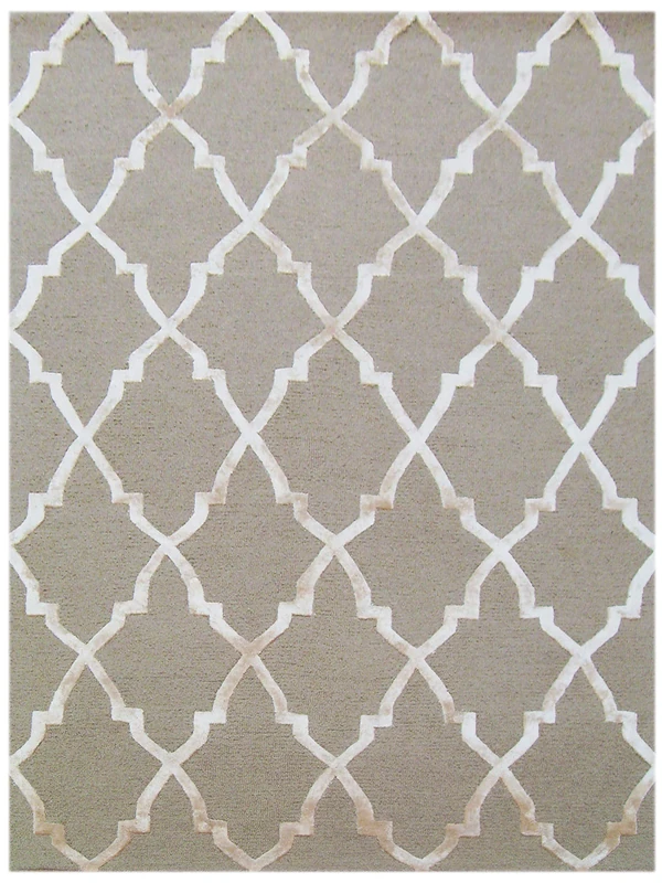Bakero Kohinoor Wool/Viscose Rug, Wool/Viscose, mocha, 244 x 153 x 1.5 cm