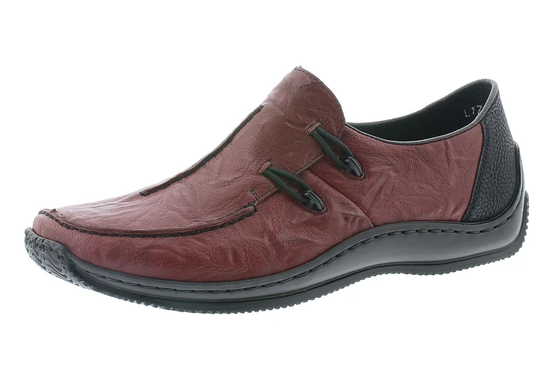 Rieker L1751-35, Women’s Loafers, Red (Wine/Schwarz 35), 4 UK (37 EU)