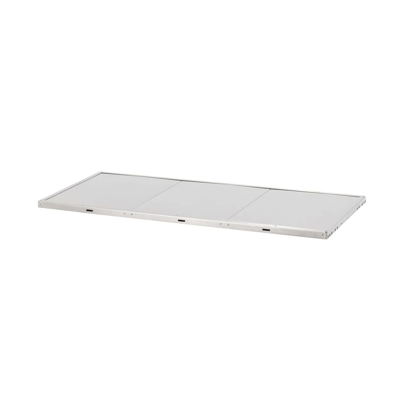 Snow Peak Stainless Kitchen Table Top, extension piece for Stainless Kitchen Table, with attachment pieces, for camping & outdoors - Image 1