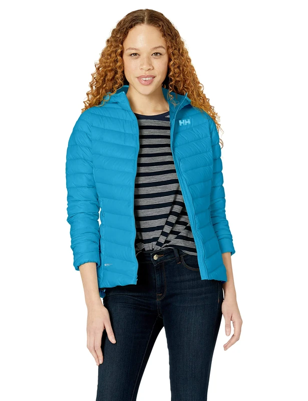 Helly Hansen Women's W Verglas Hooded Down Insulato Track Jacket Not Applicable, Blue (Azul Wave 632), X-Large