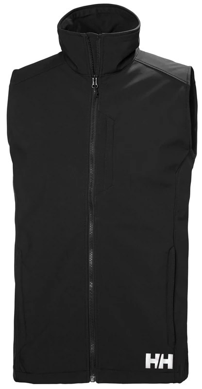 Helly Hansen Men's Paramount Softshell Vest, Black, 2XL