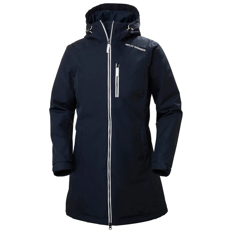 Helly Hansen Women's W Long Belfast Winter Jacket, Navy, XL
