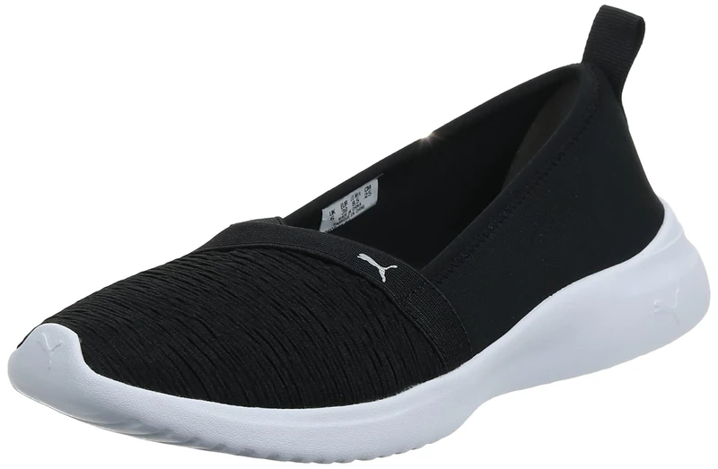 PUMA Women's Adelina Sneaker, Black Silver, 5 UK - Image 1