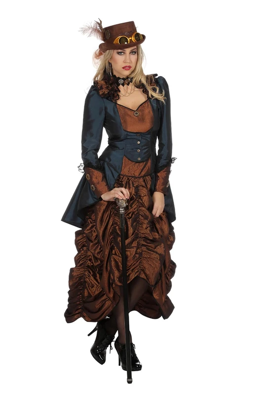 WILBERS & WILBERS 320341 Women's Steampunk Costume Asymmetric Skirt Victorian Carnival Party Theme Party - Image 1